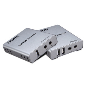 Câble d'extension réseau HDMI KVM 60 m avec émetteur et récepteur audio/vidéo, prise américaine SH2385958-20