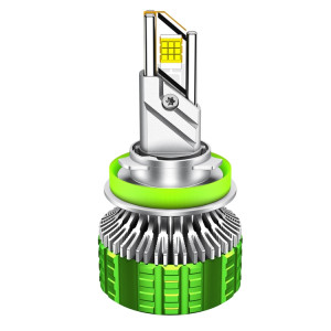 Phare de voiture étanche à LED 100 W à double tube en cuivre en alliage d'aluminium, ampoule : H11 SH6007115-20