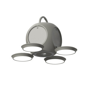 Lampe de poche portable pliable HX123 pour camping, lumière d'ambiance sans fil pour l'extérieur (gris) SH301A1512-20