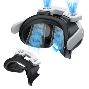 Pour Meta Quest 3 STARTRC GAMES VR Masque de remplacement respirant à retrait rapide avec circulation d'air (avec ventilateur) SS001A473-20
