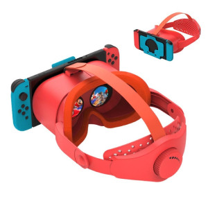 DEVASO Compatible avec Switch / Switch OLED Display Console de jeu HD 3D VR Lunettes Bandeau Réglage Accessoires (Orange Bleu) SH501B1109-20