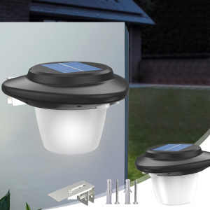 Applique murale solaire d'extérieur avec capteur pour patio, style : SMD Wick White Light SH68011904-20