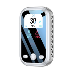 Détecteur de monoxyde de carbone portable, alarme de détection extérieure pour la maison (gris) SH801A1534-20