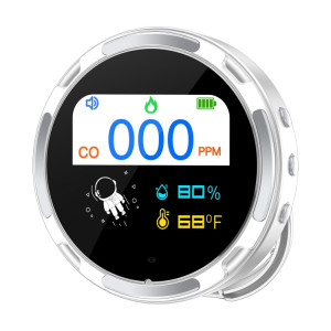 Détecteur d'alarme de monoxyde de carbone portable et étanche (blanc) SH101B1426-20