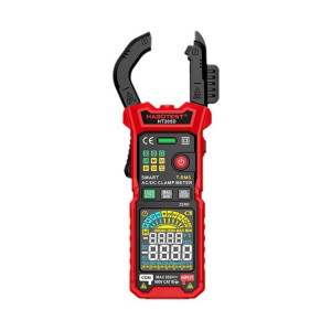 Multimètre numérique multifonction haute précision anti-brûlure à pince intelligente HABOTEST HT205D (noir rouge) SH901A1191-20