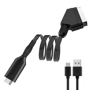 Convertisseur péritel vers HDMI pour décodeurs, consoles de jeux, audio et vidéo (noir) SH202A1368-20