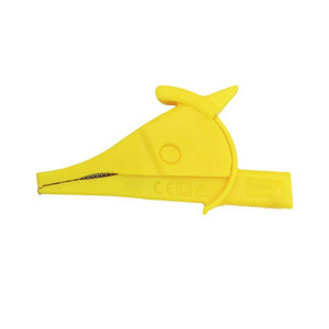 Pince crocodile pour multimètre, prise banane 4 mm, pince isolée pour condensateur, stylo de test (jaune) SH701C958-20
