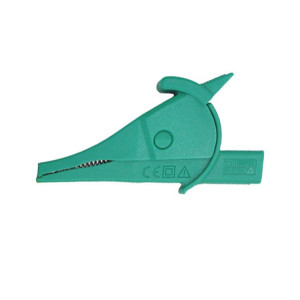 Pince crocodile pour multimètre, prise banane 4 mm, pince isolée pour condensateur, pince pour stylo de test (verte) SH701D35-20