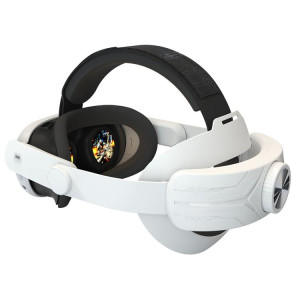 Bandeau réglable pour casque de réalité virtuelle Meta Quest 3/3S, sans pression faciale (blanc) SH901B1555-20