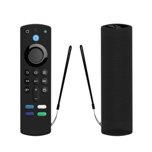 Coque de protection en silicone pour télécommande vocale Amazon Alexa 3e génération (noire) SH501D581-20