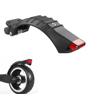 Garde-boue arrière de 5,5 pouces, garde-boue de frein de roue arrière avec éclairage de sécurité pour scooter en fibre de carbone SH05011153-20
