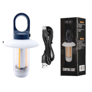 Lanterne de camping et lampe de poche rechargeable à double source lumineuse, lumière d'extérieur portable blanc chaud, 4 filaments de tungstène SH130277-20