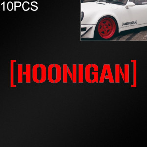 10 PCS HOONIGAN autocollant de voiture vinyle autocollant automatique de fenêtre (rouge) SH501C964-20