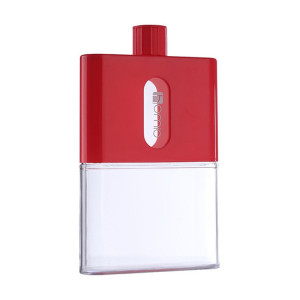 A5 Kettle Outdoor Sports Cup Paper Portable Creative Student Square Flat Cup (Rouge) SH601A1307-20