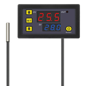 Thermostat de commutateur d'affichage numérique intelligent de micro-ordinateur de haute précision, style: alimentation 12V (affichage rouge et vert) SH202A1123-20