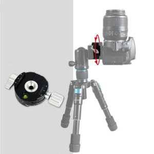 BEXIN QJ07 360 degrés de rotation support de clip panoramique trépied pan / tilt plaque de dégagement rapide SB4025778-20
