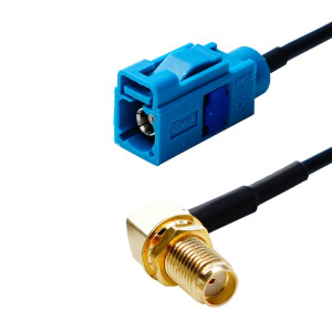 20cm SMA Male Coude vers Fakra Z Femelle Connecteur Adaptateur RG174 Câble SH00251417-20