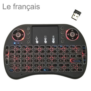 Langue de support: Français Clavier rétroéclairé sans fil i8 Air Mouse avec pavé tactile pour Android TV Box & Smart TV & PC Tablet & Xbox360 & PS3 & HTPC / IPTV SH00561608-20