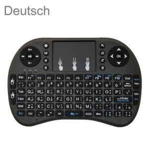 Langue de support: Allemand Clavier sans fil i8 Air Mouse avec pavé tactile pour Android TV Box & Smart TV & PC Tablet & Xbox360 & PS3 & HTPC / IPTV SH00621100-20