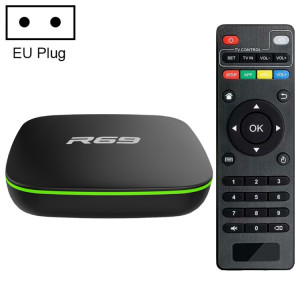R69 1080P HD Smart TV BOX Android 4.4 Lecteur multimédia avec télécommande, Quad Core Allwinner H3, RAM : 1 Go, ROM : 8 Go, WiFi 2,4 G, LAN, SH41EU57-20