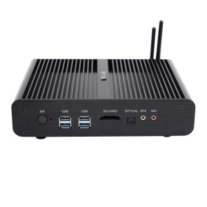 HYSTOU P05B-I7-5500U-2C Mini PC sans ventilateur Processeur Intel Core i7 5500u Quad Core jusqu'à 2,4 GHz, RAM: 8G, ROM: 256G, prise en charge Win 7/8/10 / Linux (noir) SH326B1509-20