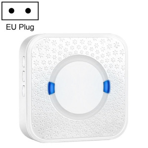 P6 110dB sans fil IP55 étanche à faible consommation d'énergie WiFi Doing-dong récepteur de sonnette, distance du récepteur: 300 m, prise UE (blanc) SH407W1455-20