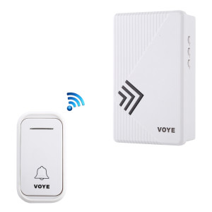 VOYE V022F Sonnette sans fil télécommandée pour la musique à domicile avec 38 sons de polyphonie (blanc) SV585W777-20