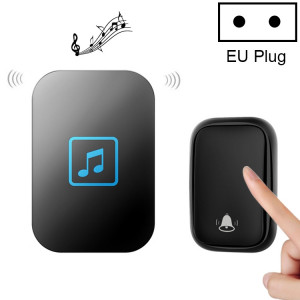 CACAZI FA86 Sonnette sans fil auto-alimentée pour maison intelligente, (noir) SC1EUB1801-20