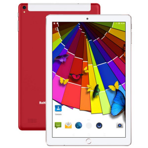 BDF P10 3G Téléphone Tablet PC, 10 pouces, 2GB + 32GB, Android 9.0, MTK8321160; OCTA Core, Support Dual Sim & Bluetooth & Wifi & GPS, Plug UE (rouge) SB722R1745-20