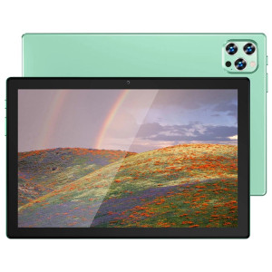 Tablette d'appel téléphonique P60 4G, 10,1 pouces, 4 Go + 64 Go, Android 8.0 MTK6797 Deca Core 2,1 GHz, double SIM, prise en charge GPS, OTG, WiFi, BT (vert) SH892G1611-20