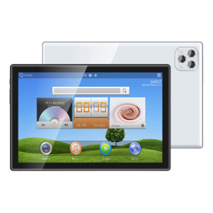 Tablette PC BDF P50 4G LTE, 10,1 pouces, 8 Go + 128 Go, Android 12.0 MTK6762 Octa Core, prise en charge double SIM et Bluetooth et WiFi, (argent) SB964S905-20