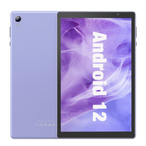D10A Tablette PC 10,1 pouces, 2 Go + 32 Go, Processeur quadricœur Android 12 Allwinner A133, prise en charge WiFi 6/Bluetooth, version globale avec Google Play, prise US (violet) SH981P984-20