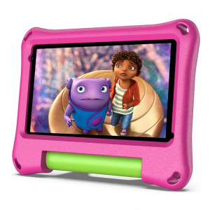 Tablette Vasoun M7 Kids, 7,0 pouces, 2 Go + 32 Go, Android 11 Allwinner A100 Quad Core CPU, support 2.4G WiFi / Bluetooth, version globale avec Google Play, US Plug (Pink) SV873F434-20