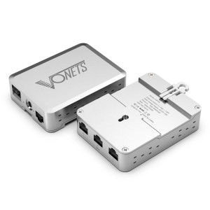 VONETS VSP510 commutateur Ethernet Gigabit 5 Ports avec adaptateur DC + boucle de fixation sur Rail + ensemble de modules optiques SFP SV10091579-20