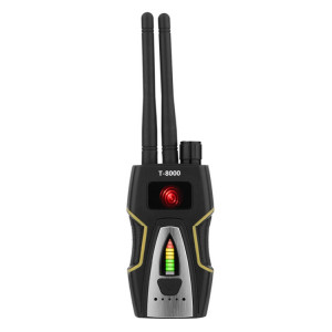 Détecteur de signal RF T-8000 Détecteur audio GSM Détecteur de balayage GPS (Argent) SH264S1118-20