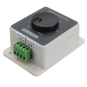 LDTR-WG0267 DC 12V 24V 36V 48V PWM DC 10A Contrôleur de vitesse de moteur haute puissance avec boîtier (blanc) SH429W1256-20