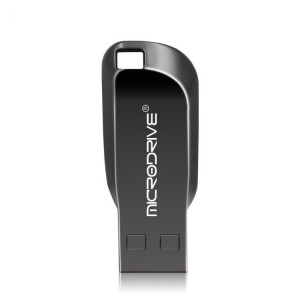 MicroDrive 16 Go USB 2.0 Creative Rotate Metal U Disk (Noir) SM499B821-20