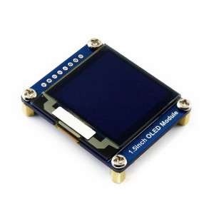Module d'affichage OLED général de 1,5 pouces 128x128 Waveshare, interface SPI / I2C SW01021371-20