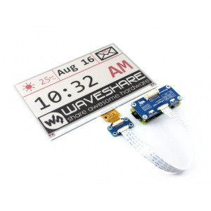 Waveshare 7,5 pouces 640x384 E-Ink Display HAT pour Raspberry Pi, trois couleurs, interface SPI SW39201108-20