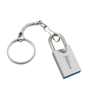 STICKDRIVE 16GB USB 3.0 High Speed Creative Love Lock Metal U Disk (Silver Grey) SS39SH1201-20