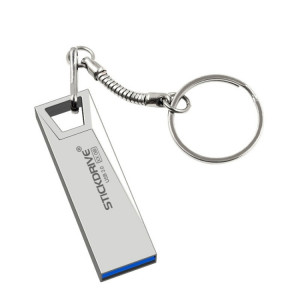 STICKDRIVE 128 Go USB 3.0 Mini disque U haute vitesse en métal (gris argenté) SS72SH467-20