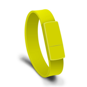 MicroDrive 16GB USB 2.0 Fashion Bracelet Wristband U Disk (Jaune) SM662Y197-20