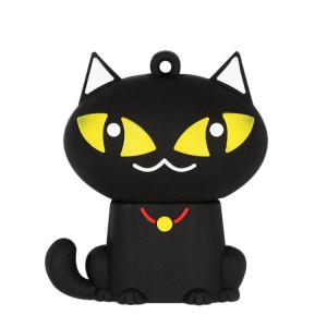 MicroDrive 8 Go USB 2.0 Creative Cute Black Cat U Disk SM34111894-20