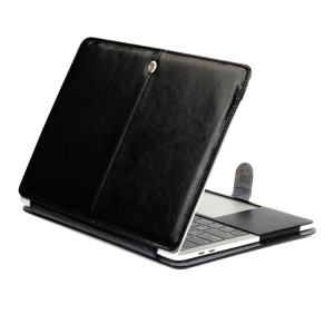 Étui en cuir avec rabat horizontal en cuir Crazy Horse Texture pour MacBook Pro 13,3 pouces A1989 (2018) SH629B59-20
