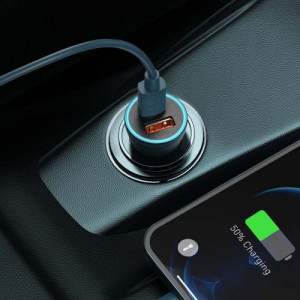 Baseus Car Charger Golden Contactor Pro Fast Type C / USB 40W, PD 3.0, QC 4.0+ SCP, FCP, AFC, Blue (CCJD-03) DA628754-20