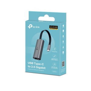 TP-Link Network Adapter UE302C Type-C to Ethernet RJ45, 2500Mb/s, Black EU DP1750708-20