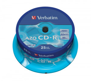 1x25 Verbatim Data Life Plus CD-R 80, 52x Speed, Spindel 593563-20