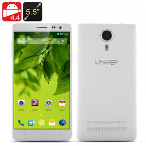 UHAPPY UP620 Smartphone Android 4.4 / Écran 5.5 pouces 960x540 / CPU Octa Core MTK6592 1.7GHz / 1Go de RAM / 8Go de mémoire / Blanc CU2934-20