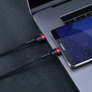 Baseus Type-C Type-C cable Cafule PD2.0 60W Flash charging (20V 3A) 1m Black/Gray (CATKLF-H91) DA252252-20