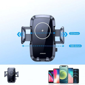 Joyroom Car Mount Wireless Charger (Air Outlet Version) 4.5 6.8 inch, 15W, Black (JR-ZS241-AIR) DO1096408-20